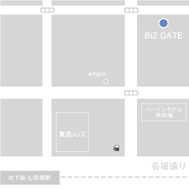 「BiZ GATE」周辺地図